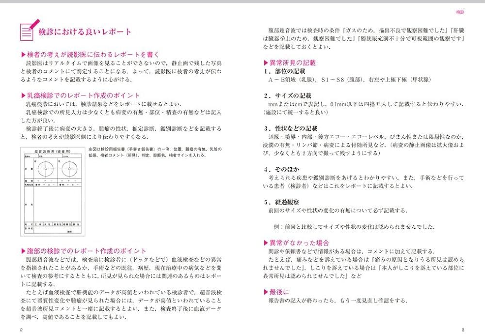 超音波報告書の書き方　美品 超音波検査報告書の書き方 消化器/消化管: 「おっ」と思わせる